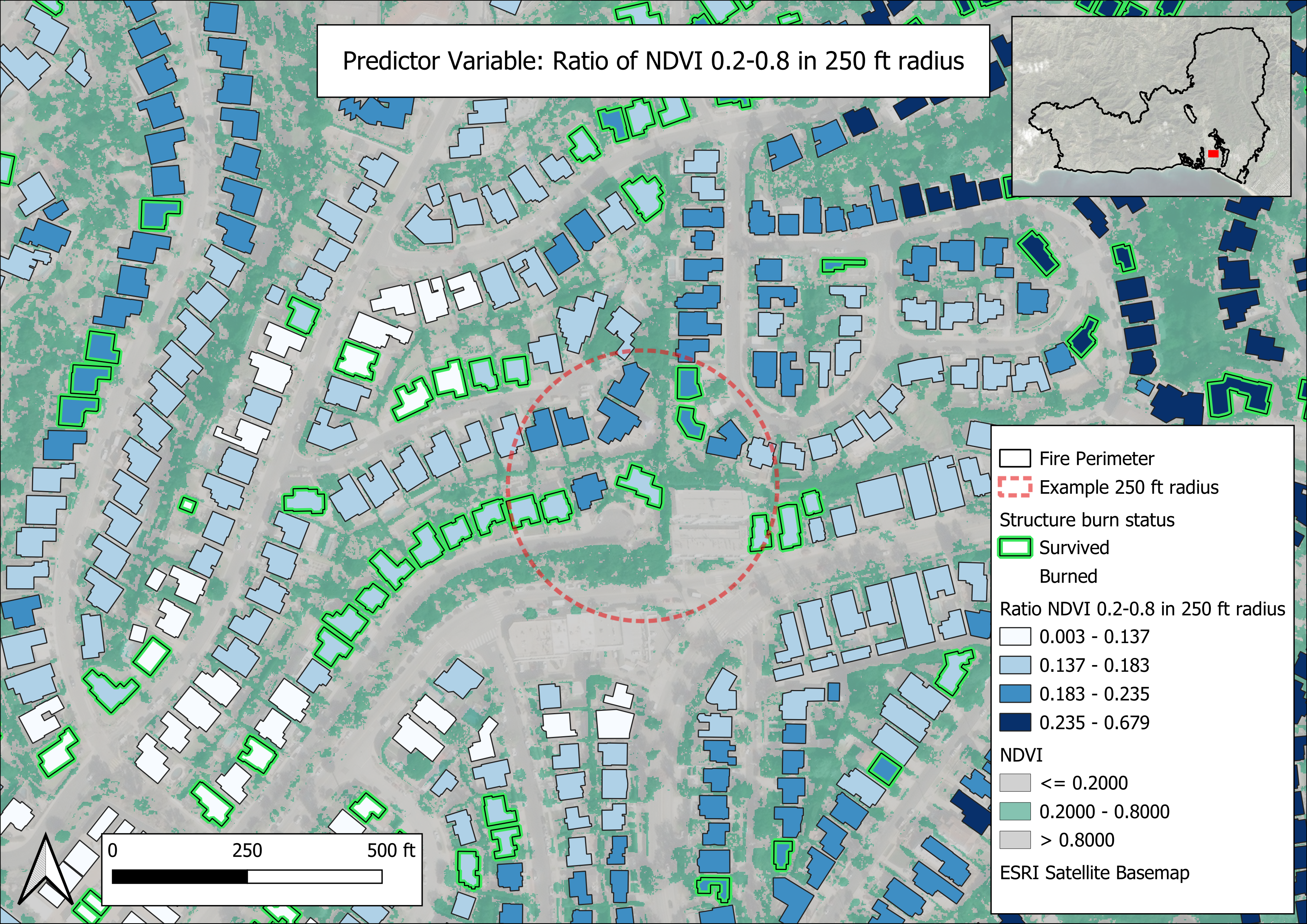 ndvi 0.2-0.8 within 250ft